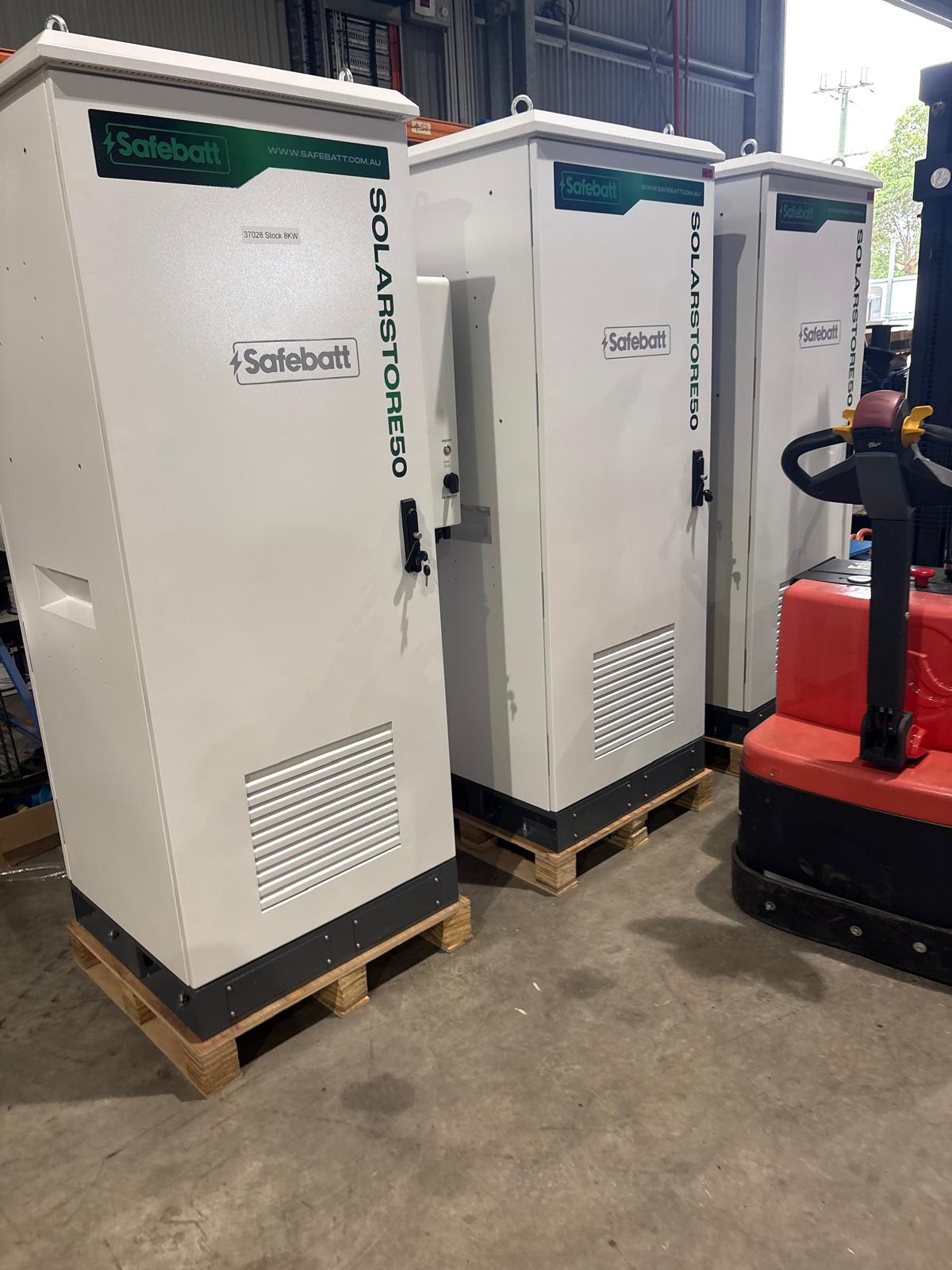 SolarStore50 battery cabinets ready for delivery
